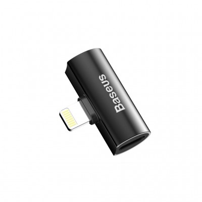 Перехідник L46 Lightning (1 Male / 2 Female) Black Baseus (CAL46-01)