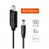 Кабель живлення USB to DC 5.5x2.5mm 9V 1.0m black ColorWay (CW-CBUD066-BK)