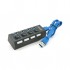 USB-хаб VOLTRONIC USB 3.0 to 4xUSB with switches (YT-3H4S/1TB)