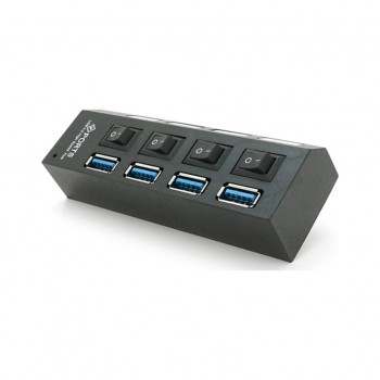 USB-хаб VOLTRONIC USB 3.0 to 4xUSB with switches (YT-3H4S/1TB)