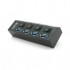 USB-хаб VOLTRONIC USB 3.0 to 4xUSB with switches (YT-3H4S/1TB)