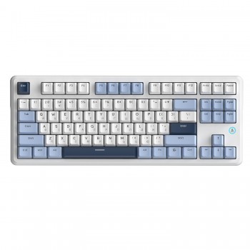 Клавіатура Ajazz AK870 V2 Flying Fish Switch USB UA White/Blue (AK870-V2-FF-BWB)