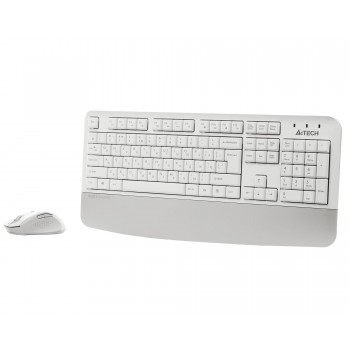 Комплект (клавіатура, миша) бездротовий A4Tech Fstyler FG2500S Plus White