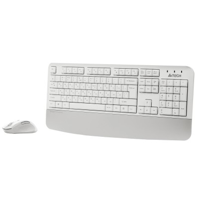 Комплект (клавіатура, миша) бездротовий A4Tech Fstyler FG2500S Plus White