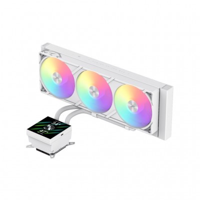 Кулер універсальний GAMEMAX GLACIER 360 LCD WH