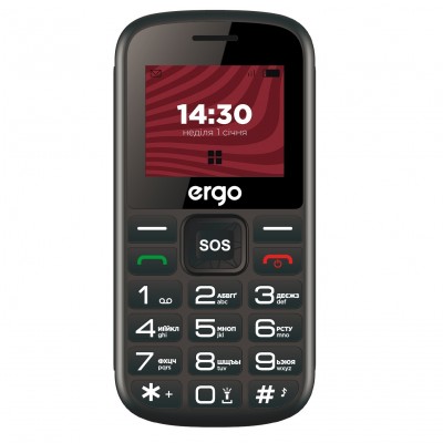 Мобільний телефон Ergo R202 Black