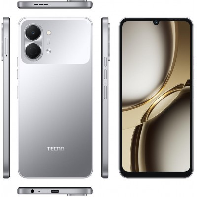 Мобільний телефон Tecno Spark Go 3 (KN3) 4/64GB Titanium Grey (4894947105289)
