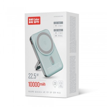 УМБ Colorway 10 000 mAh PD/22.5W, 15W MagSafe & Watch Wireless (CW-PB100LPA2MT-WPDD)