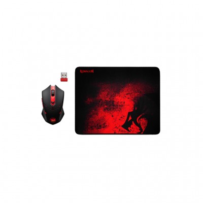 Миша Defender M601WL-BA Wireless + mouse pad Black/Red (78227)
