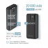 УМБ Colorway 20 000 mAh Optimal Power PD/22.5W, QC/3.0, Black (CW-PB200LPB5BK-PDD)