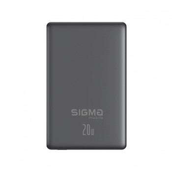 УМБ Sigma X-power SI10A7QL-MAG grey 10000mAh, Magnetic wirel (4827798955116)