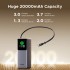 УМБ UGREEN 20000mAh 165W with Retractable Cable (PB726 55987B)