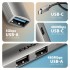 USB-хаб AXAGON USB-C to 1xUSB-A 5Gbps + 2xUSB-A 480Mbps + 1xUSB-C (HUE-STC)