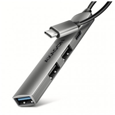 USB-хаб AXAGON USB-C to 1xUSB-A 5Gbps + 2xUSB-A 480Mbps + 1xUSB-C (HUE-STC)
