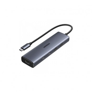USB-хаб UGREEN USB-C to 1xUSB-A 3.2 + 1xUSB-A 2.0 + 2xUSB-C 3.2 + (45320)