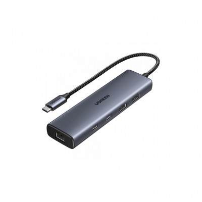 USB-хаб UGREEN USB-C to 1xUSB-A 3.2 + 1xUSB-A 2.0 + 2xUSB-C 3.2 + (45320)