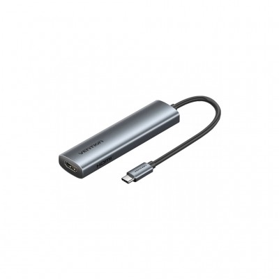 USB-хаб Vention USB-C 5-in-1 HDMI + USB 3.0 + USB 2.0 + USB-C 2.0 (TGLHB)