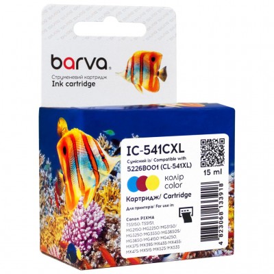 Картридж Canon CL-541 XL (5226B001) 400 c, color (IC-541CXL) BARVA