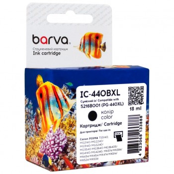 Картридж Canon PG-440 XL (5216B001) 600 c, black (IC-440BXL) BARVA
