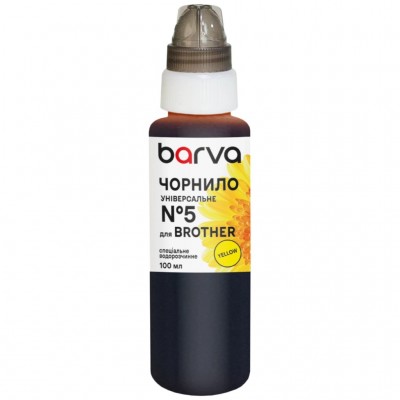 Чорнило Barva Brother universal 5 100 мл, yellow (BU5-482e)