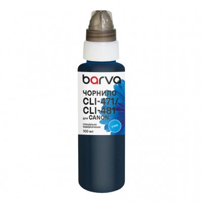 Чорнило Barva Canon CLI-471/CLI-481 100 мл, special, cyan (C471-554e)