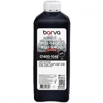 Чорнило Barva Canon PGI-1400/PGI-2400 1 л, special pigment, black (C1400-1042)