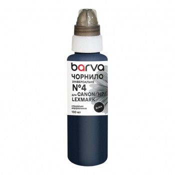 Чорнило Barva Canon/HP/Lexmark 4 100 мл, unsversal, black (CU4-471e)