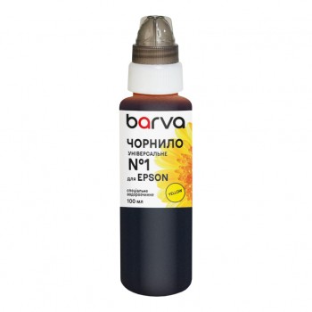 Чорнило Barva Epson 1 100 мл, universal, yellow (EU1-450e)