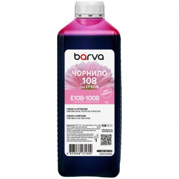 Чорнило Barva Epson 108 1 л, light magenta, special (E108-1008)