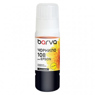 Чорнило Barva Epson 108 70 мл, yellow, special, OneKey (E108-951e)