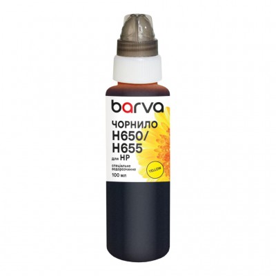 Чорнило Barva HP 122/178/650/655 100 мл, special, yellow (H655-399e)