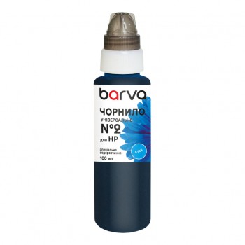 Чорнило Barva HP 2 100 мл, universal, cyan (HU2-361e)