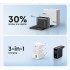 Зарядний пристрій Anker GaN Charger 100W, 2xUSB-C, 1xUSB-A, Display Dark Gray (B121BGZ1) + кабель USB Type-C