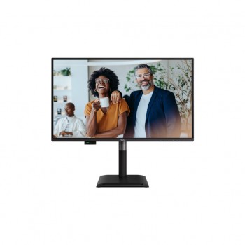 Монітор 27" AOC Q27P4CV, QHD, IPS, 120Hz, HDMI, DP, USB-C, RJ-45, USB-hub, HAS, Pivot, колонки, чорний