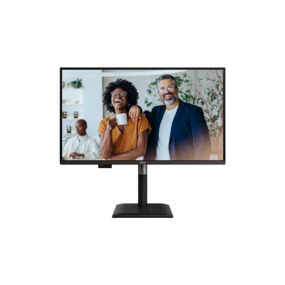 Монітор 27" AOC Q27P4CV, QHD, IPS, 120Hz, HDMI, DP, USB-C, RJ-45, USB-hub, HAS, Pivot, колонки, чорний