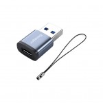 Перехідник USB 3.0 AM to USB-C F gray Essager (EZJCA-SRB0G)