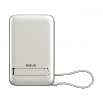 УМБ Sigma X-power SI10A8QL-MAG silver 10000mAh, Magnetic wir (4827798161012)