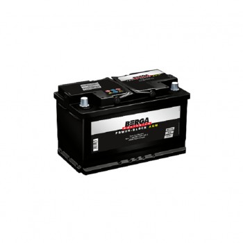 Акумулятор автомобільний Berga Power Block AGM 80Ah Ев (-/+) (800EN) (5809010807502)