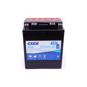 Акумулятор автомобільний EXIDE AGM 12Ah (+/-) (210EN) (ETX14AHL-BS)