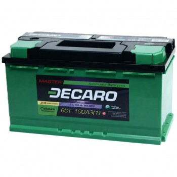 Акумулятор автомобільний DECARO 100Ah-12v MASTER (353х175х190), L, EN840 (6СТ-100 А3 (1) M)