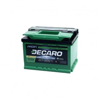 Акумулятор автомобільний DECARO 60Ah-12v PROFI L,EN600 (6СТ-60 А3 (1) PRO)