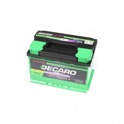 Акумулятор автомобільний DECARO 75Ah-12v MASTER R, EN680 (6СТ-75 А3 (0) M)
