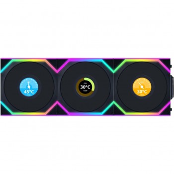 Вентилятор Lian Li UNI Fan SL WIRELESS LCD 120-3 REVERSE (G99.12RSLLCD1W3B.00)