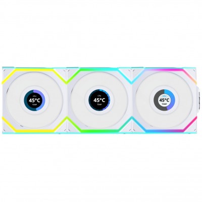 Вентилятор Lian Li UNI Fan SL WIRELESS LCD 120-3 REVERSE (G99.12RSLLCD1W3W.00)