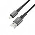 Дата кабель USB 2.0 AM to Lightning 1.0m 2.4A black Grand-X (PL-08B)