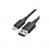 Дата кабель USB 2.0 AM to Lightning 1.0m 2.4A black Vention (LAMBF)