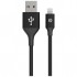 Дата кабель USB 2.0 AM to Lightning 1.0m 2.4A MFI HP (HP_DHC-MF100-1m)