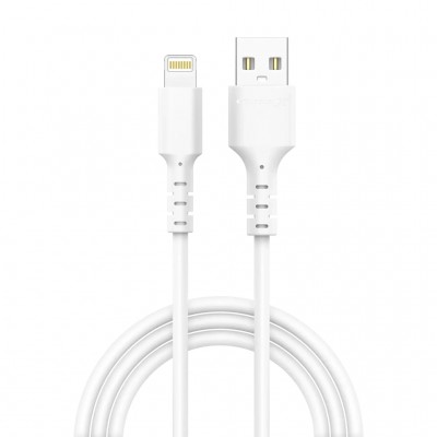 Дата кабель USB 2.0 AM to Lightning 1.0m 2.4A white Grand-X (PL-05W)