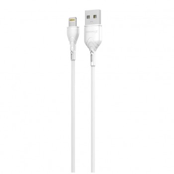 Дата кабель USB 2.0 AM to Lightning 2.0m 2A white Grand-X (PL-02W)