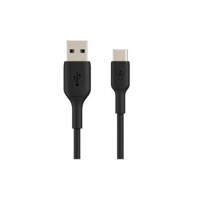 Дата кабель USB 2.0 AM to USB-C 0.15m 15W PVC black Belkin (CAB001BT0MBK)